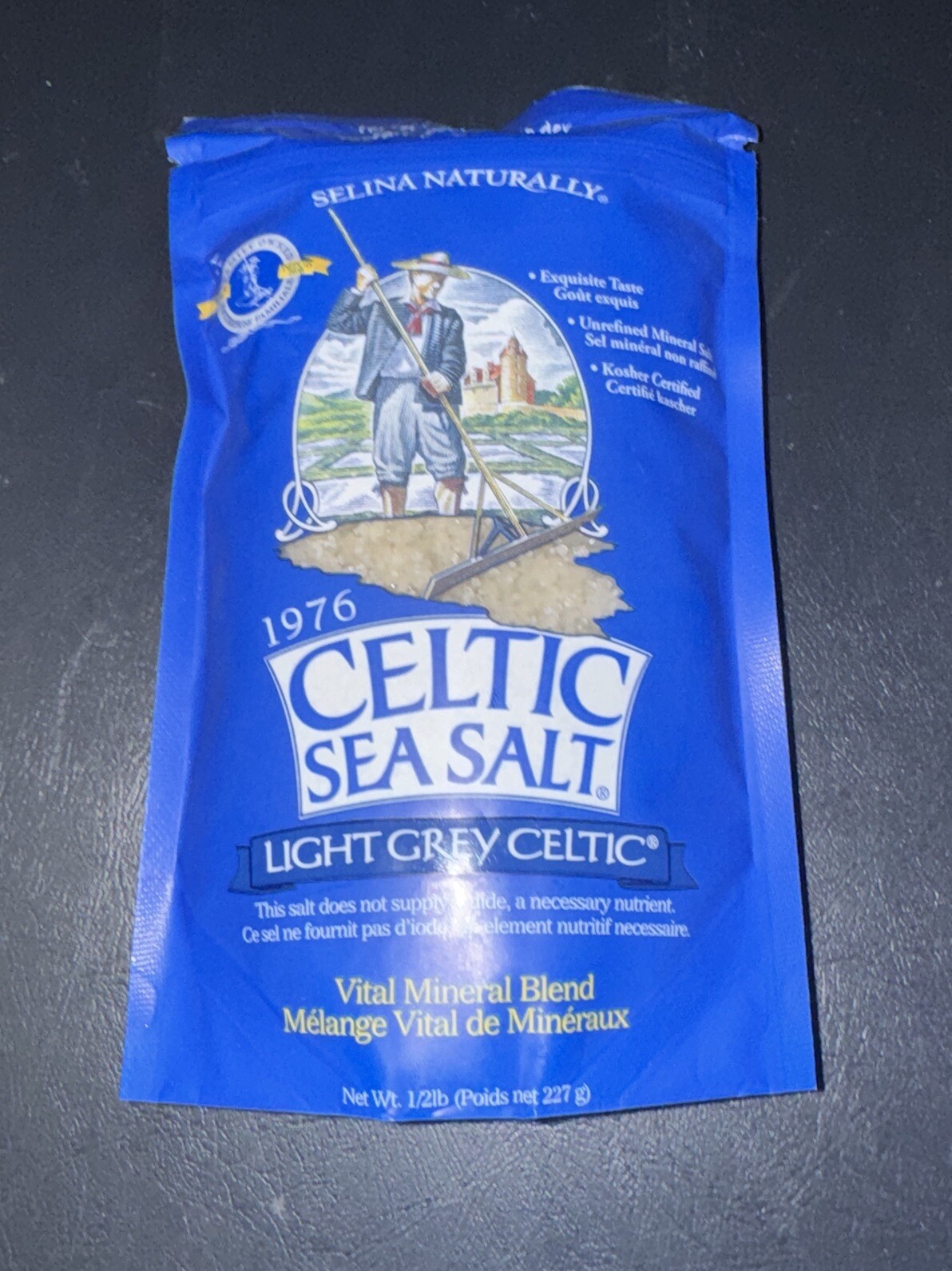 Light Grey Celtic Sea Salt | Resealable Bag | Additive-Free