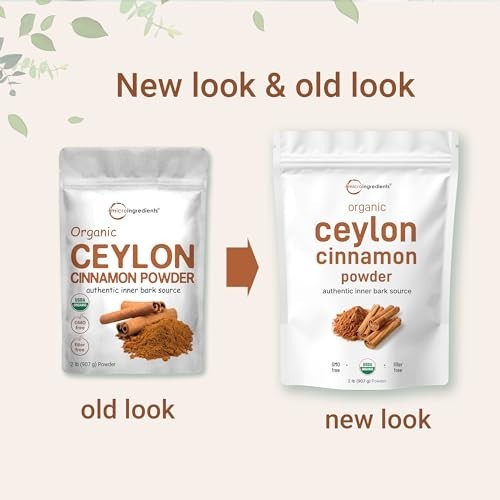 Organic Ceylon Cinnamon Powder 2 lb – Sweet & Earthy Flavor for Baking, Cooking