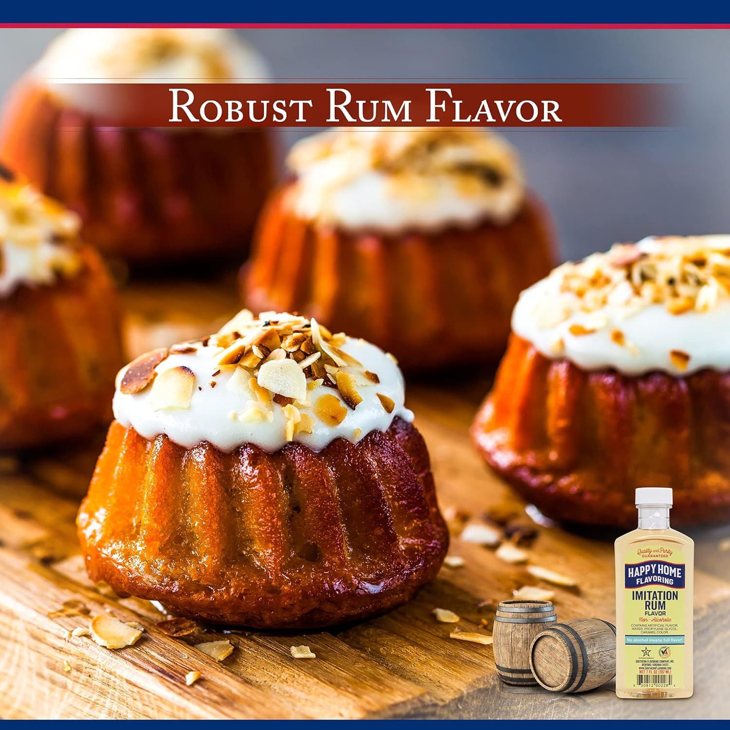 Imitation Rum Flavoring, Non-Alcoholic, Certified Kosher, 7 Oz.