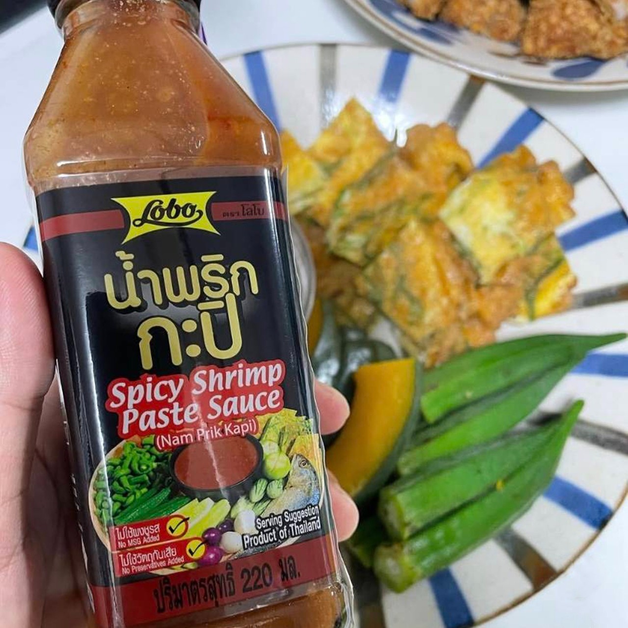6x220ml Thai Original Spicy Shrimp Paste Dip Traditional Food Street Food Nam Pr