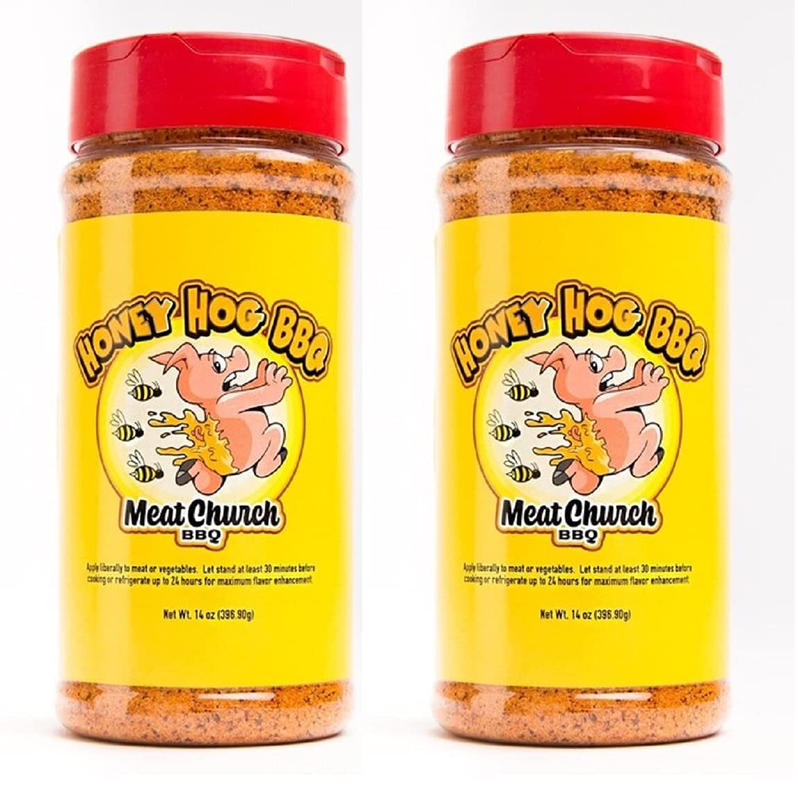 Meat Church Honey Hog BBQ Rub Combo 2 Pack 14 Ounces Gluten Free Seasoning