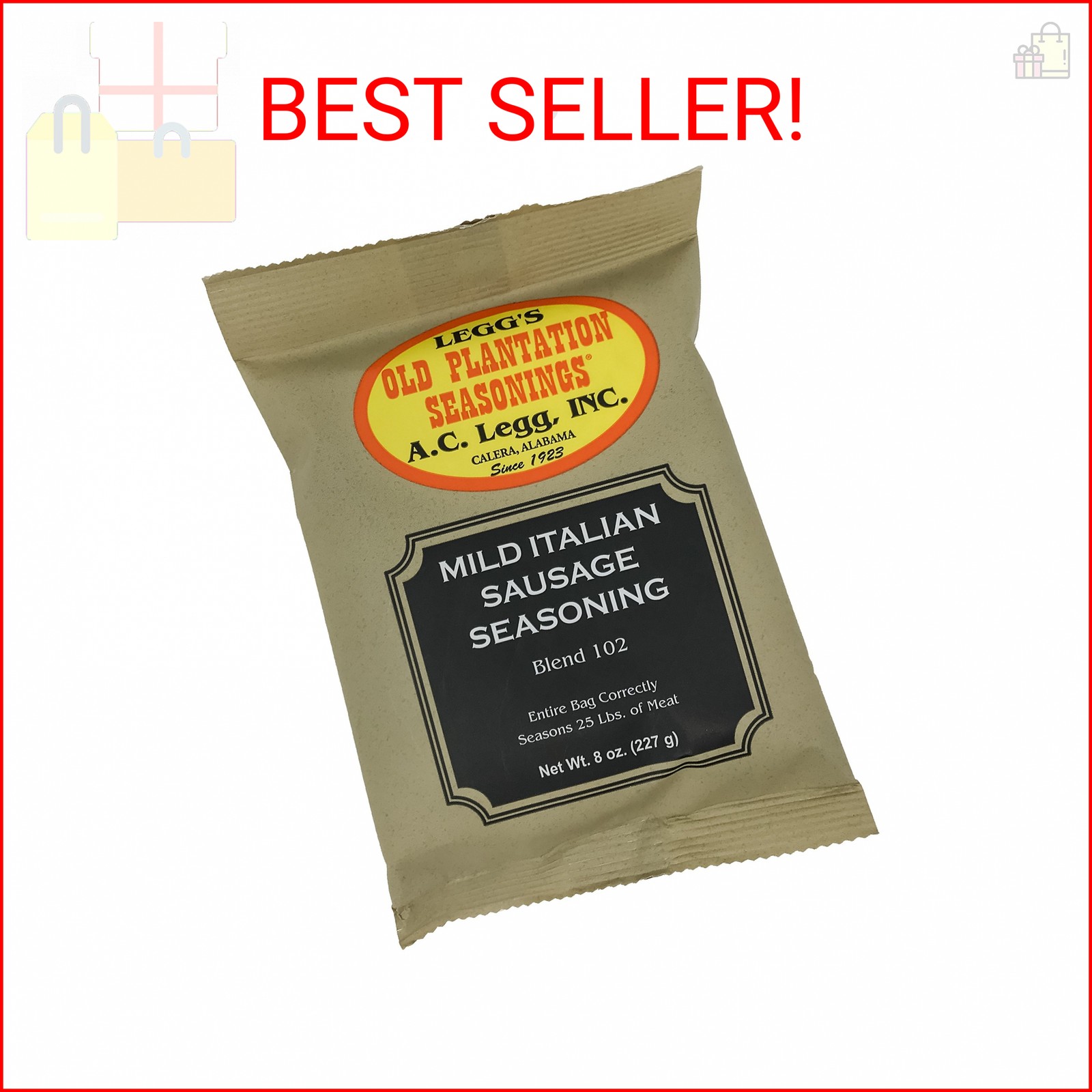 A.C. Legg – Mild Italian Sausage Seasoning – 8 Ounce