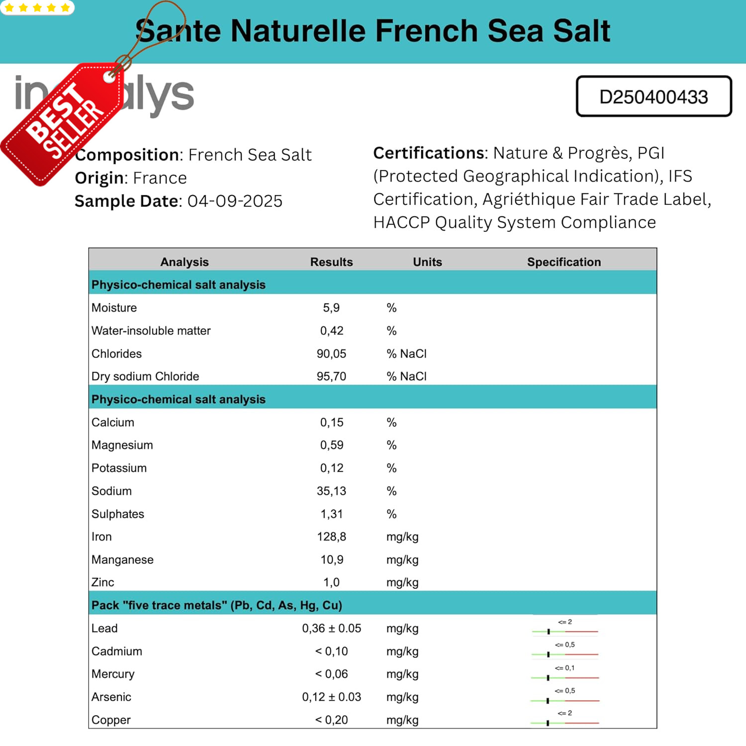 Celtic Sea Salt Fine Ground 1.1lb Unrefined French Natural Mineral Salt – US