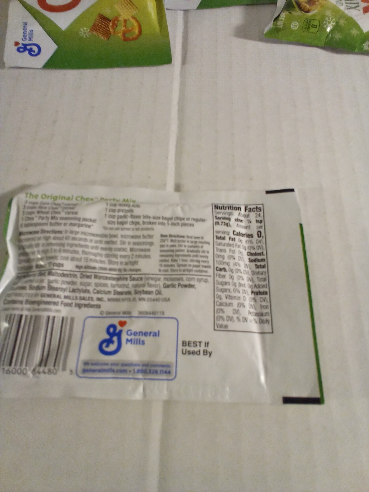 13 Chex Party Mix Seasoning Pack Original .62 Oz Exp 07/2026