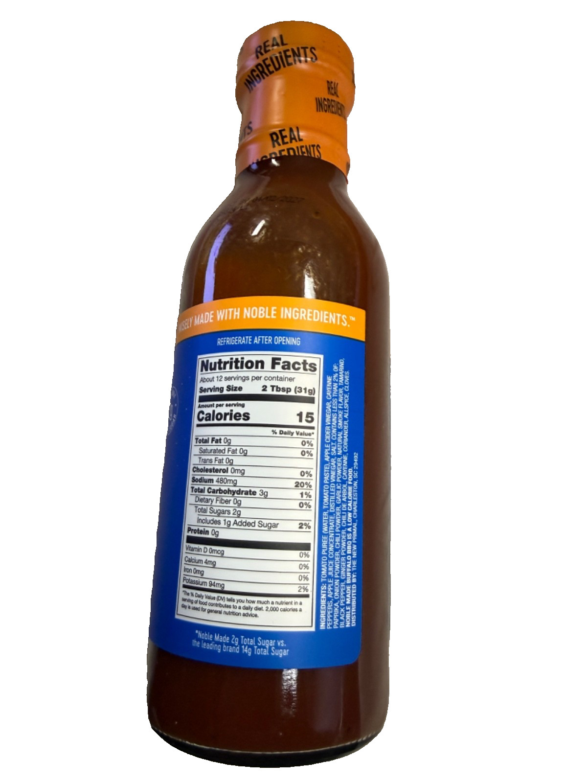 4 Noble Made Buffalo BBQ Sauce 13oz Bottle Less Sugar Keto Paleo Gluten Free New
