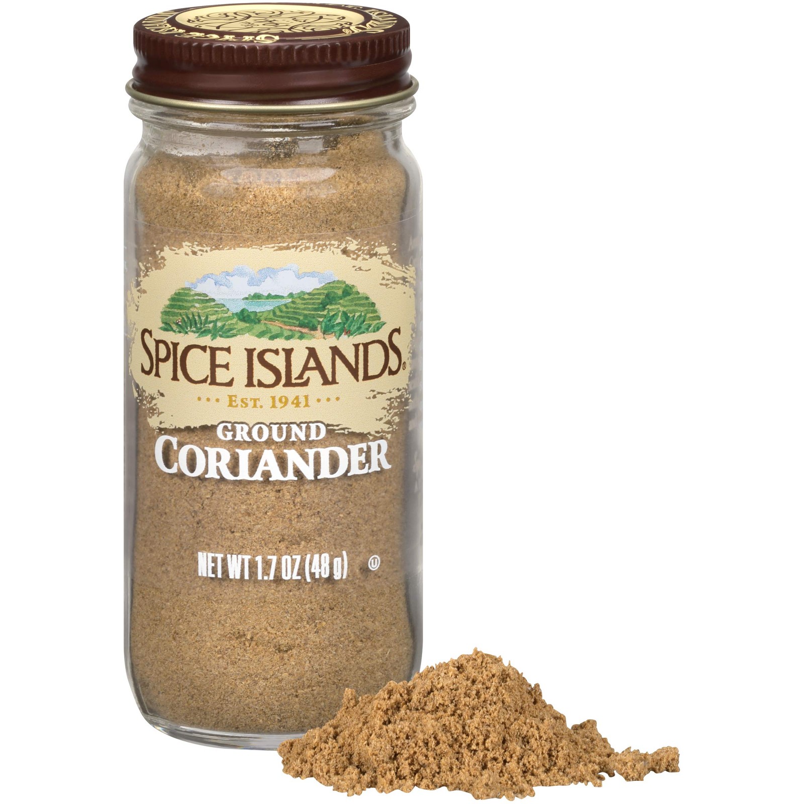 Spice Islands Ground Coriander 1.7 Ounces Spicy Sweet Flavor For Curries