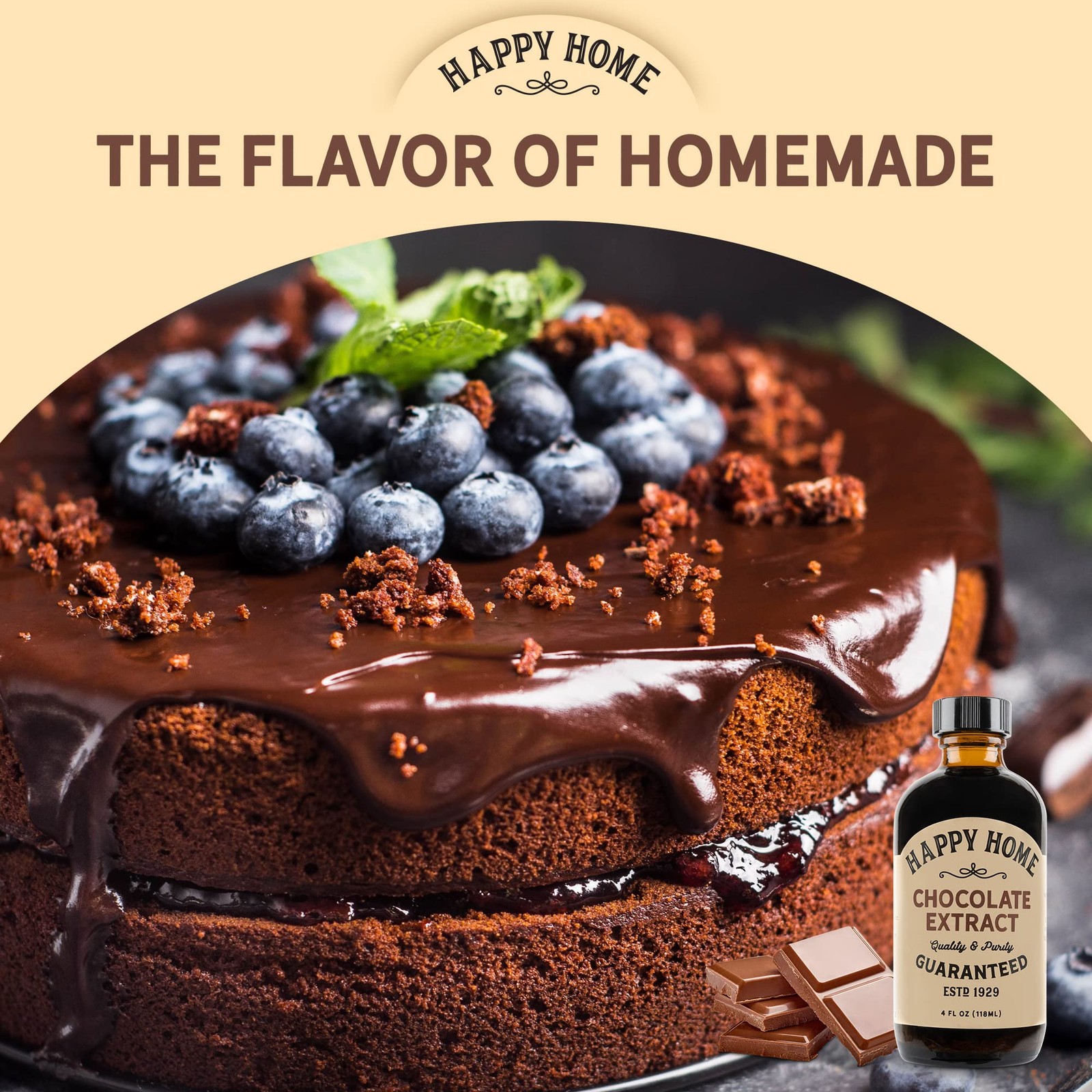 Premium Natural Chocolate Flavor – Certified Kosher, 4 oz.