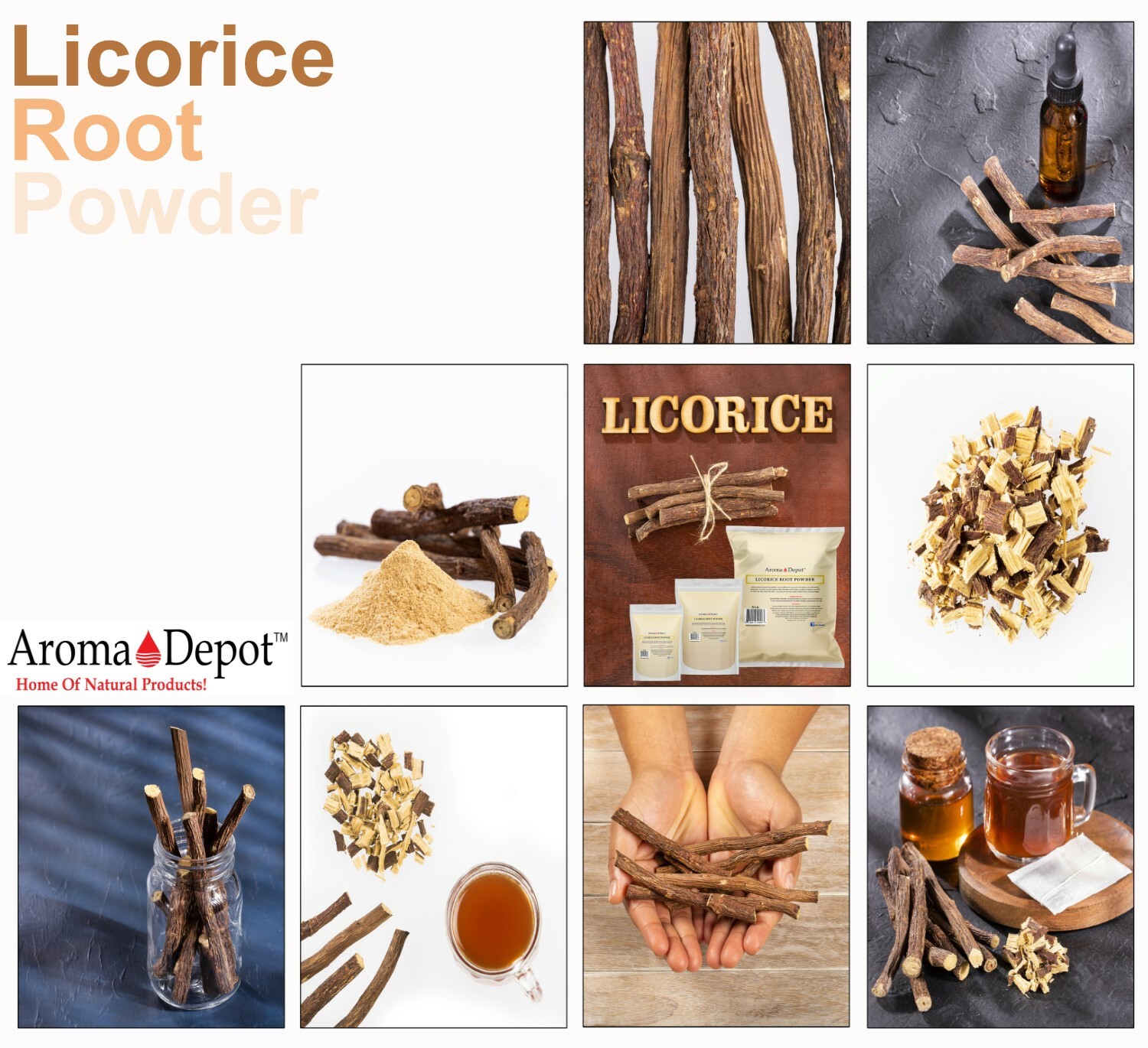 5lb Licorice Root Powder Raw Glycyrrhiza glabra 100% Premium Mulethi (Liquorice)