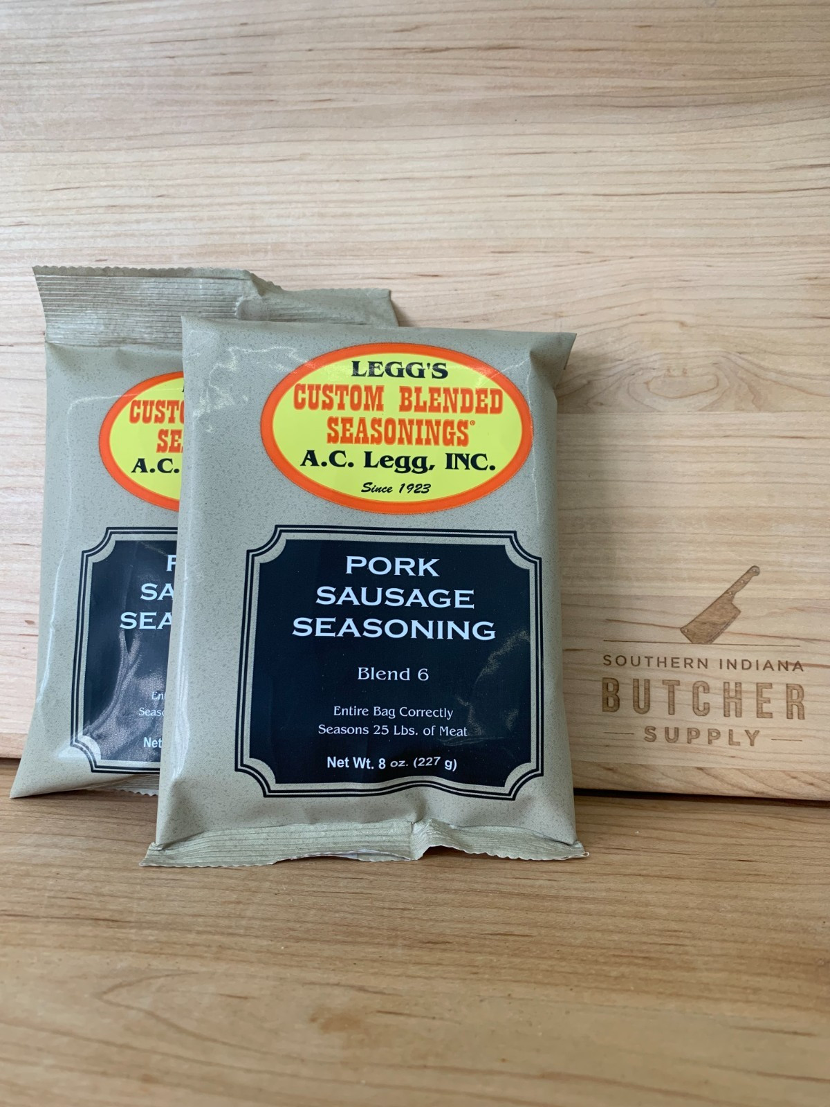 AC LEGG’S OLD PLANTATION PORK SAUSAGE SEASONING BLEND 6, 2 PACKS – FREE SHIPPING