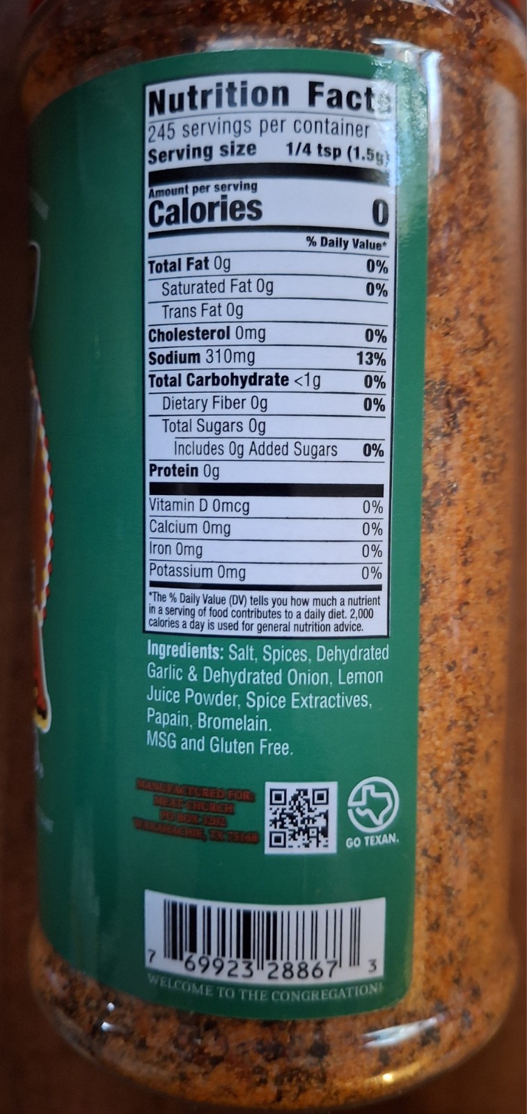 Meat Church Seasonings 14oz- 3 Available