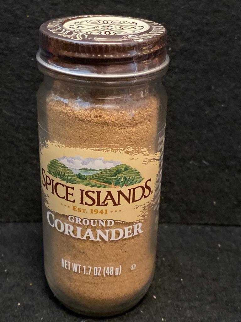 Spice Islands Ground Coriander 1.7oz Jar Best By Date 02/2026