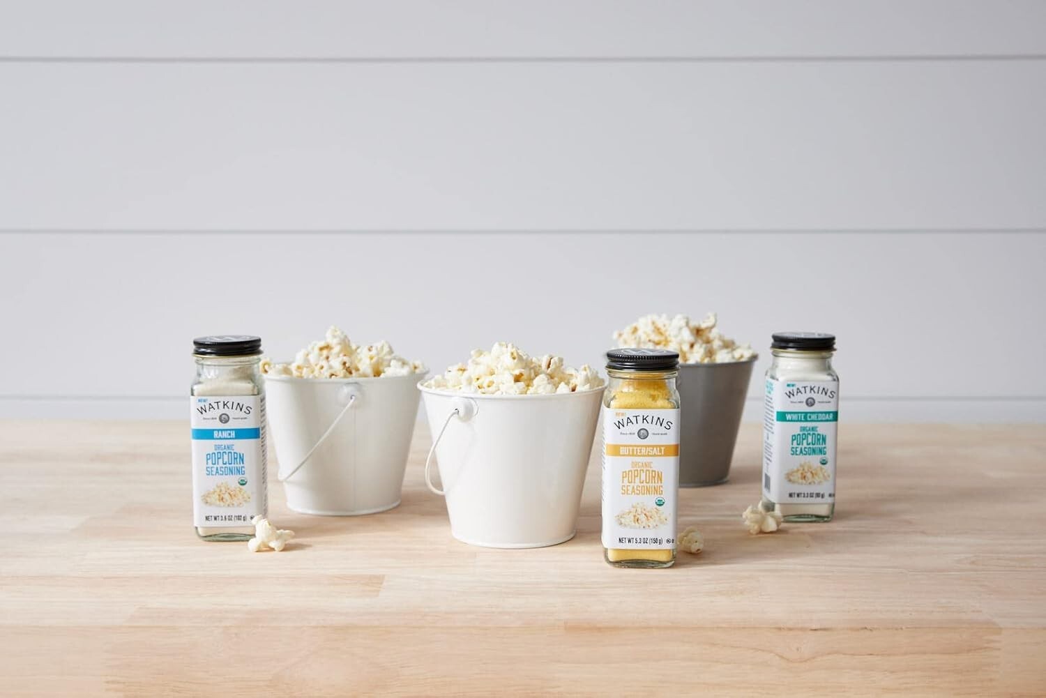 Gourmet Organic Popcorn Seasoning – 5.3 oz Butter & Salt for Healthy Snacking