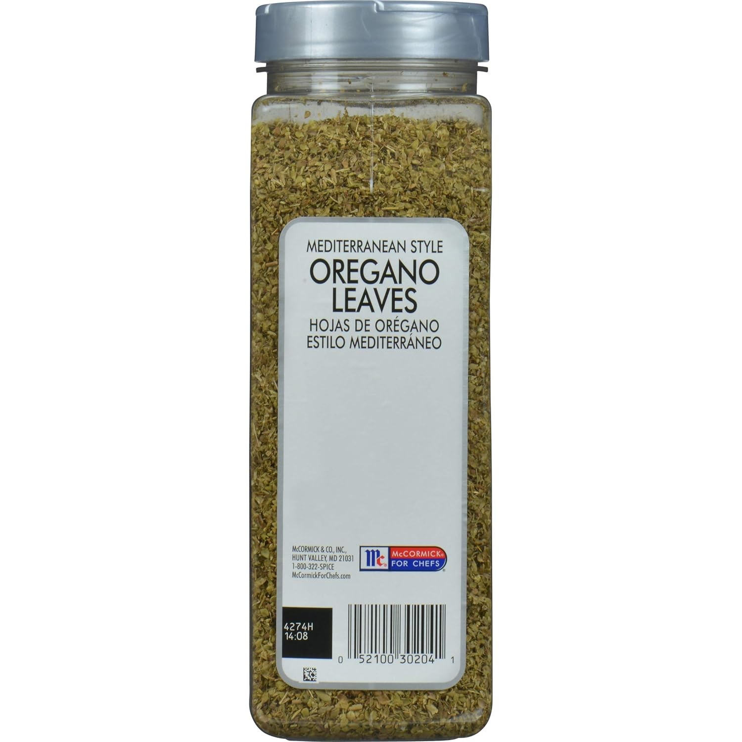Mediterranean Style Oregano Leaves, 5 Oz – One 5 Ounce Container of Dried Oregan
