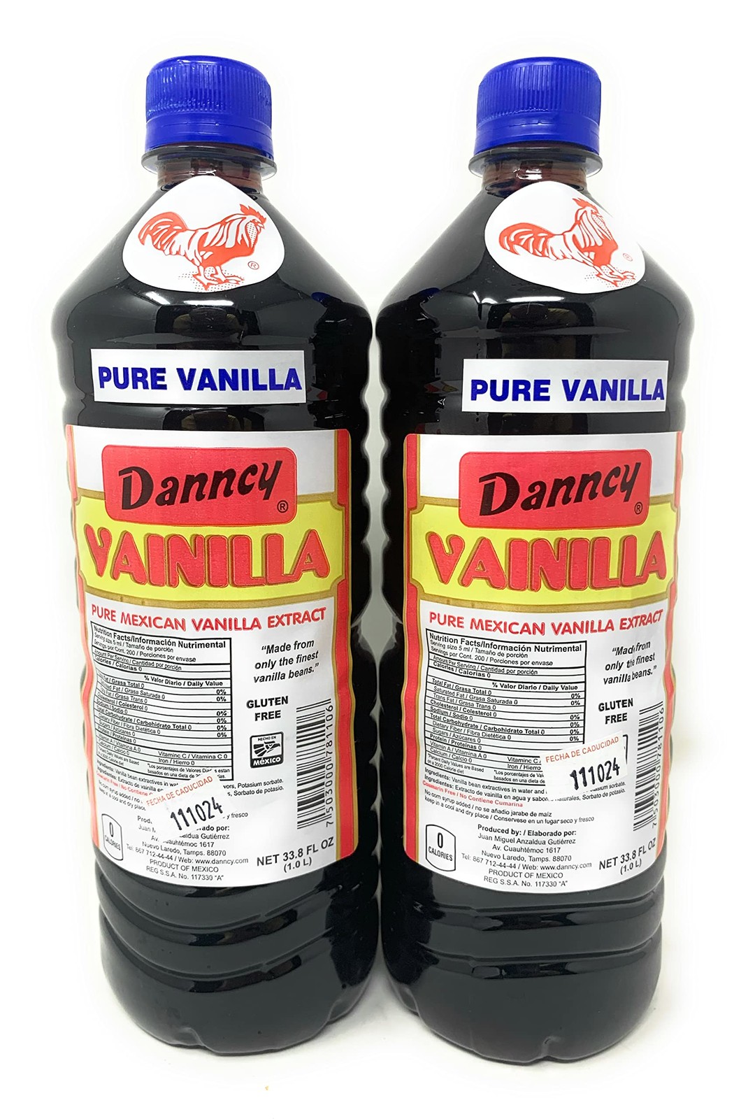 Danncy Vanilla – Dark Pure Vanilla – 33Oz – 2 Pack