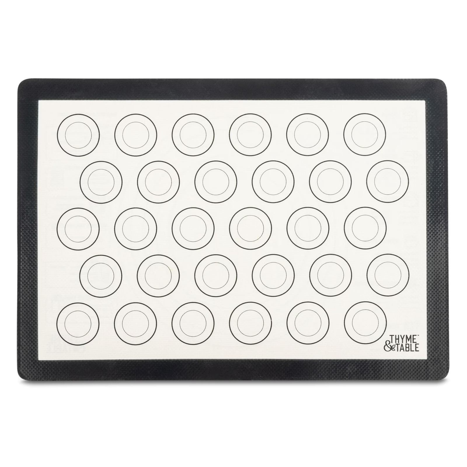 Thyme & Table Double-Sided Easy Clean Silicone Baking Mat with Measurements, 11.