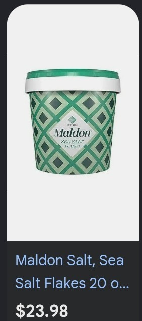 MALDON SEA SALT FLAKES. 20 OUNCES. NEW. KOSHER. CHEAP. RESEALABLE EXP DATE 2031.