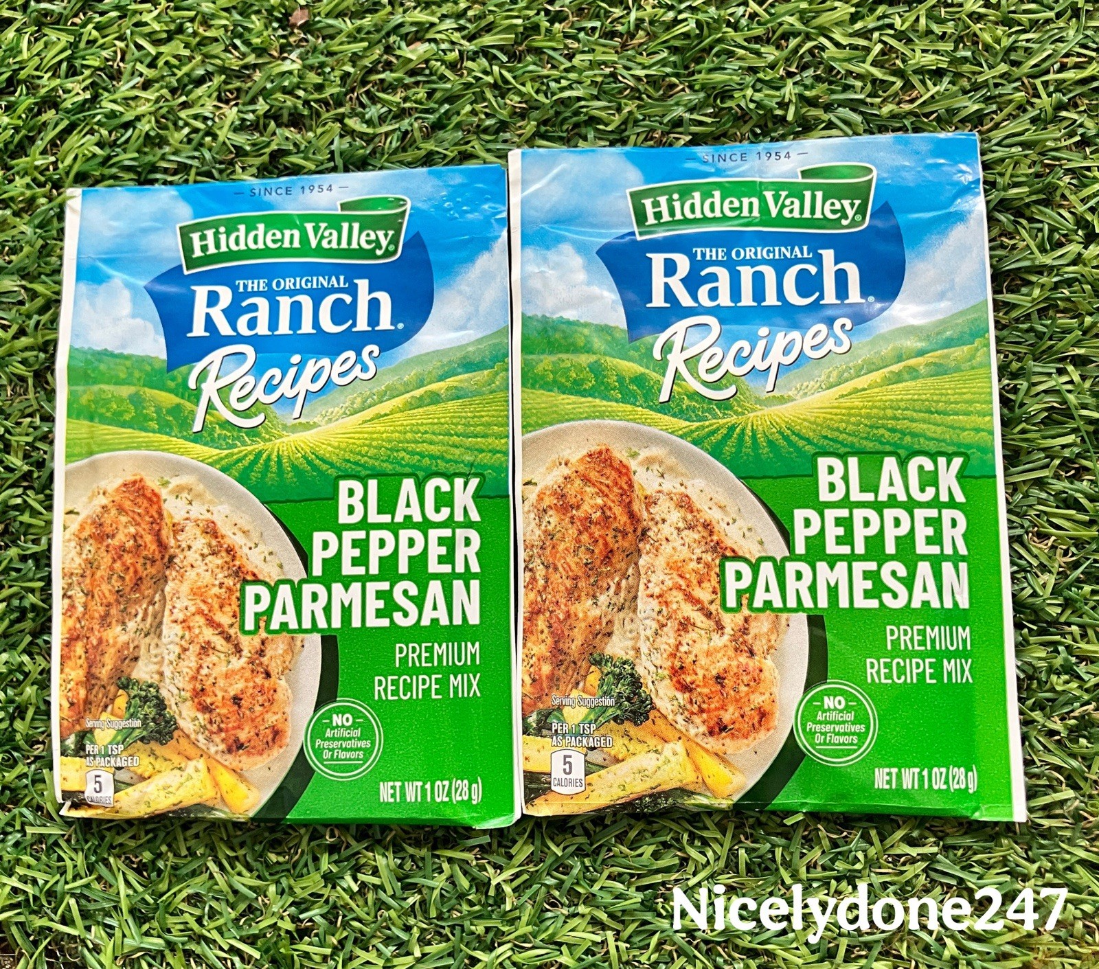Hidden Valley The Original Ranch Recipes: Black Pepper Parmesan 1oz Mix 2 Packs