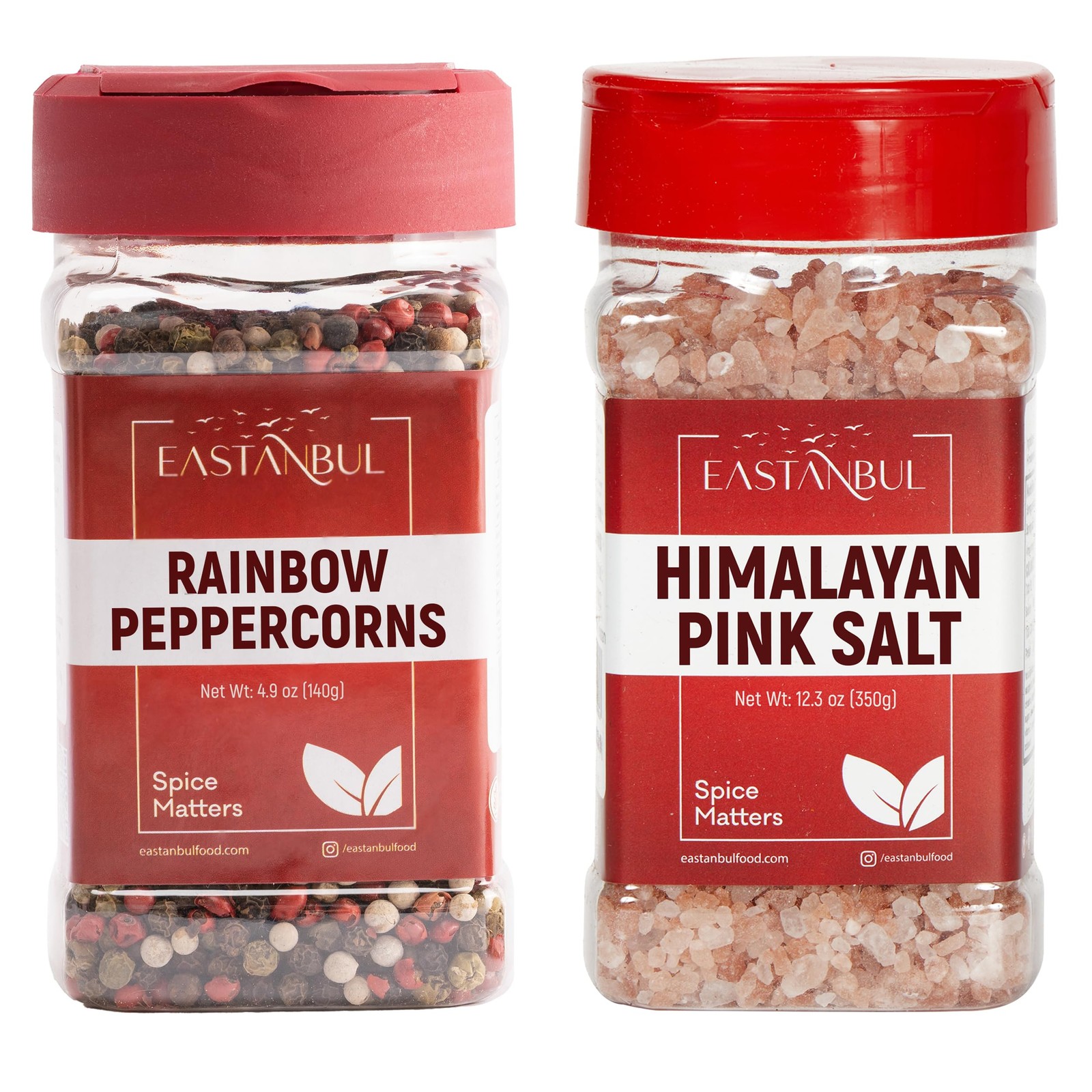 Salt and Pepper for Grinder Refill, Refill Pack, Gift Box, 17.2oz