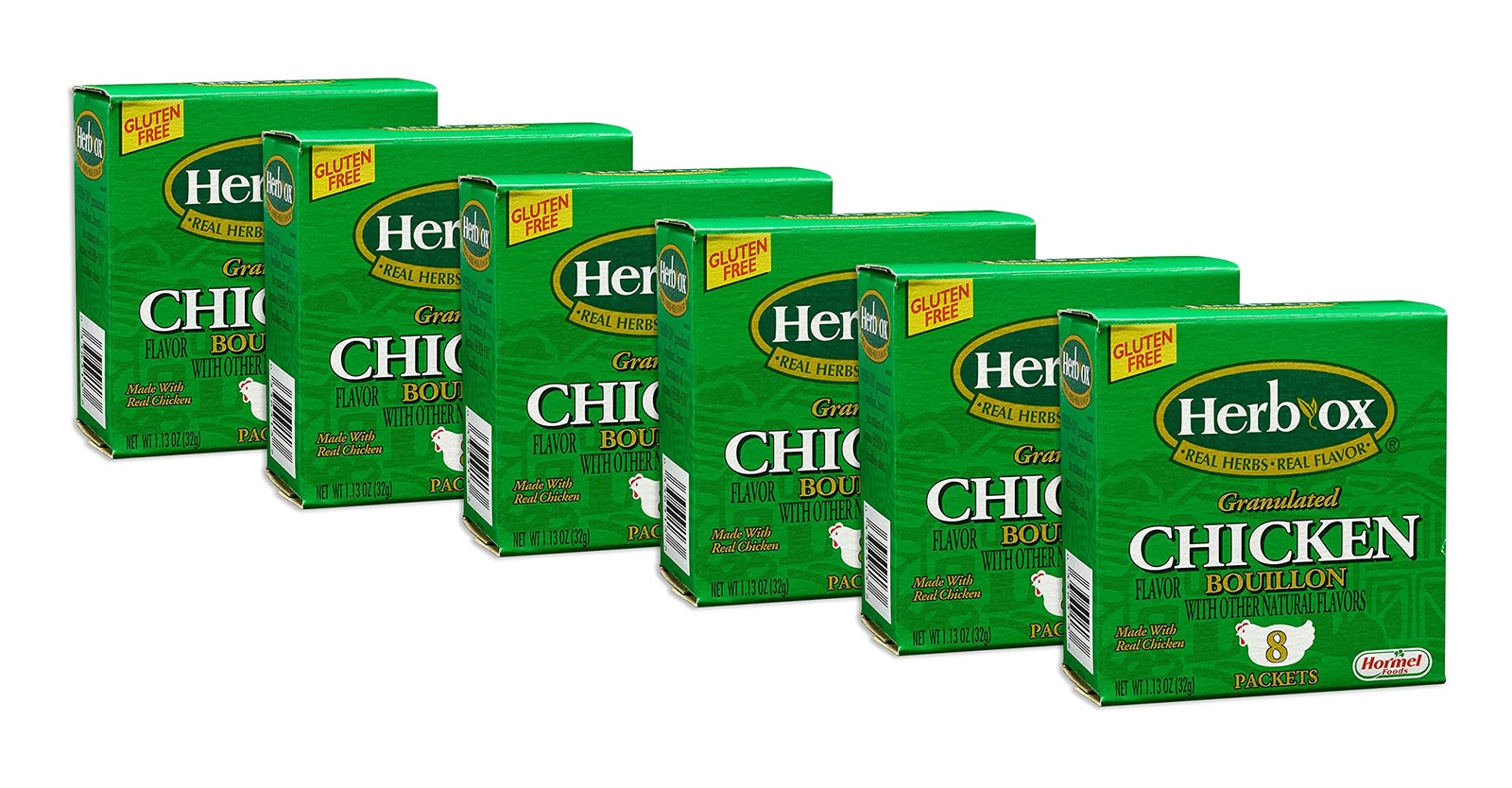 Herb-Ox Granulated Chicken Bouillon Instant Broth & 1 Count (Pack of 6)