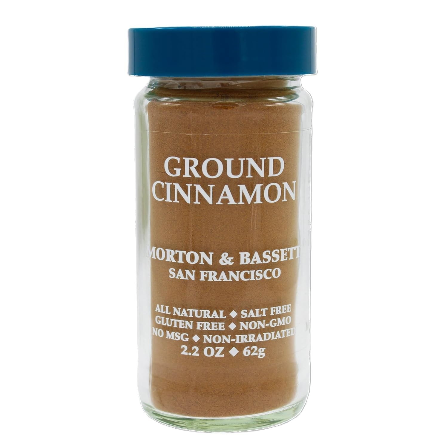 Morton & Bassett Ground Cinnamon, Non-GMO, Salt-Free, 2.2 oz