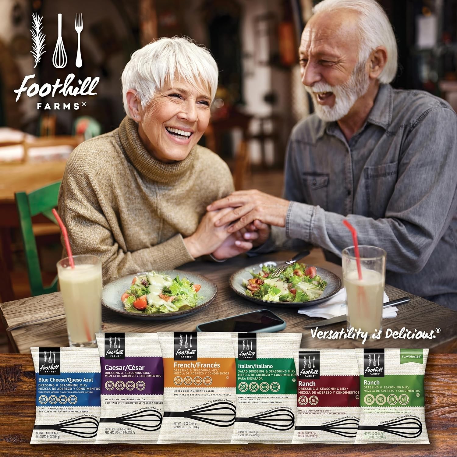 Ranch Dressing Seasoning Mix Foothill Farms Herbal Spice Blend 3 oz Pack of 18
