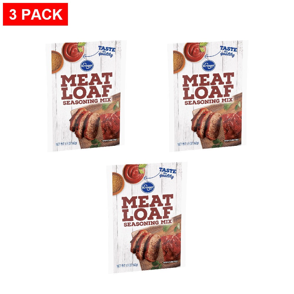 Kroger Meat Loaf Seasoning Mix 1.5 oz – Pack of 3