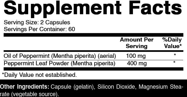 Oxify Peppermint Complex 500 mg | 120 Capsules | 120 Count (Pack of 1)