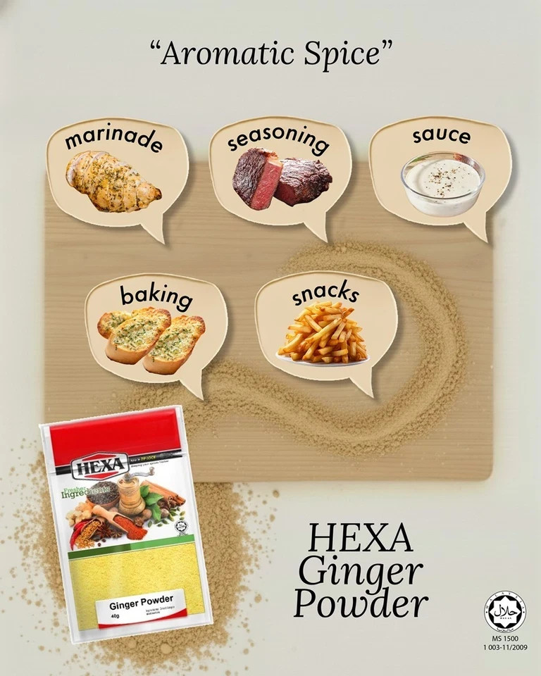 HEXA Ginger Powder 40gm Serbuk Halia
