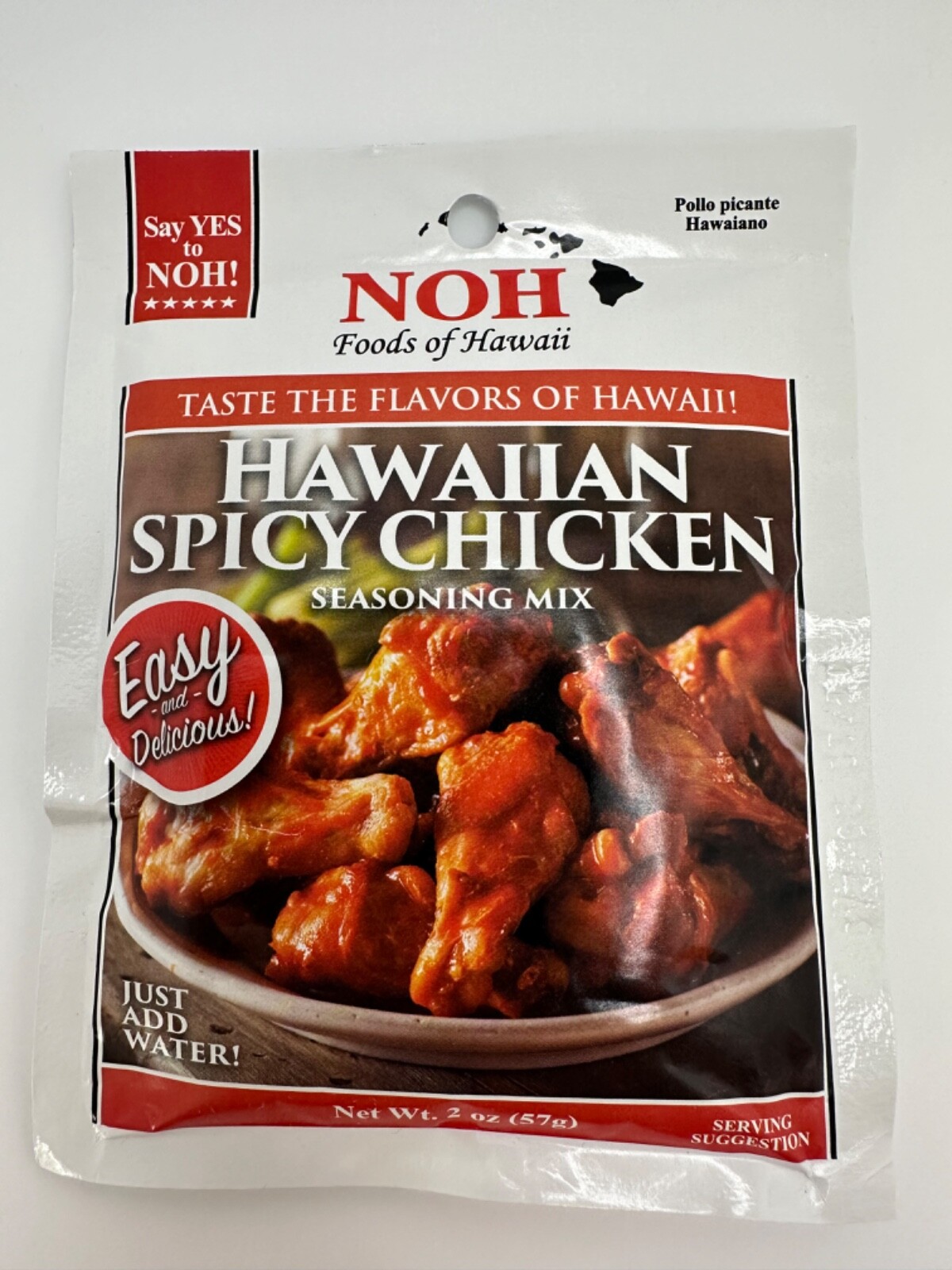 NOH Foods of Hawaii Hawaiian Spicy Chicken Seasoning Mix, 2 oz.