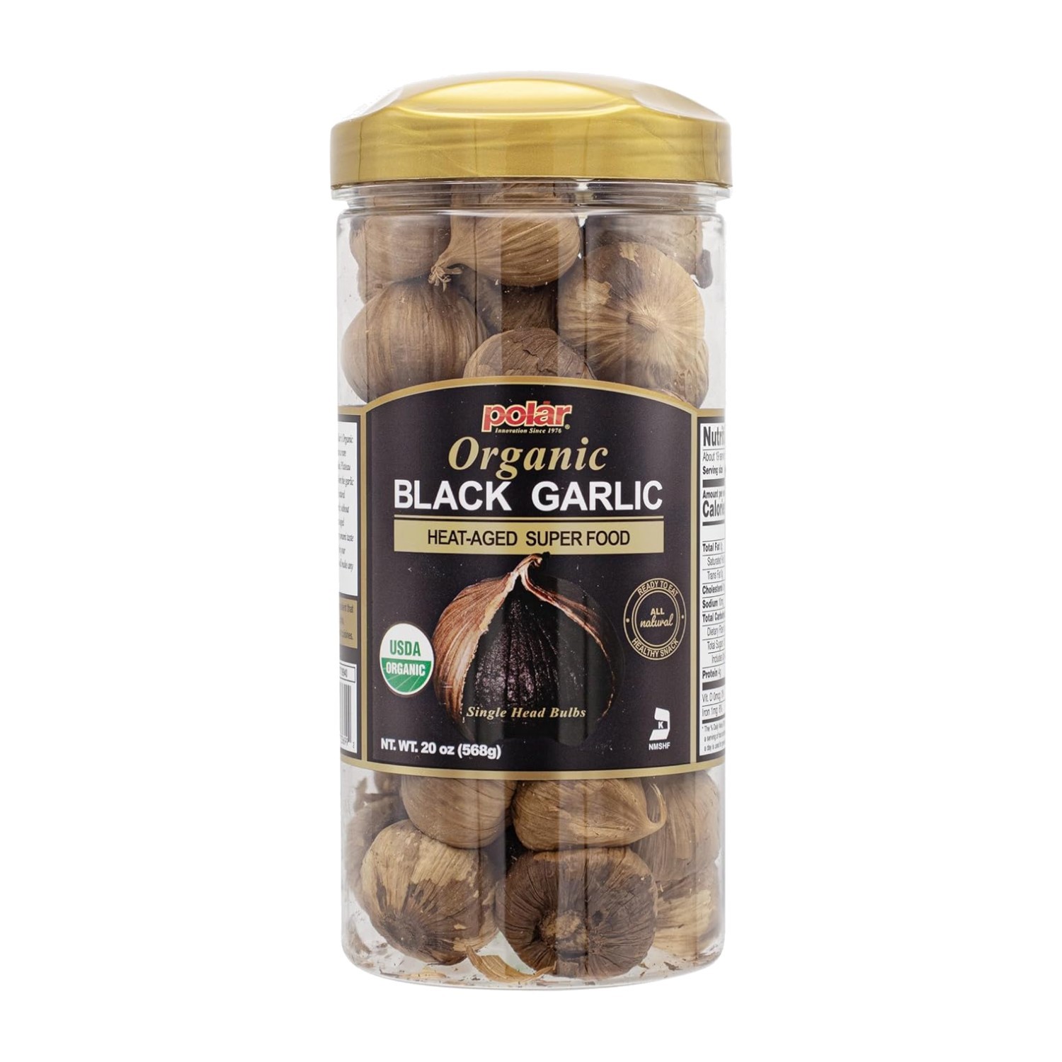 USDA Organic Black Garlic 20oz – Chemical-Free, Ready to Eat