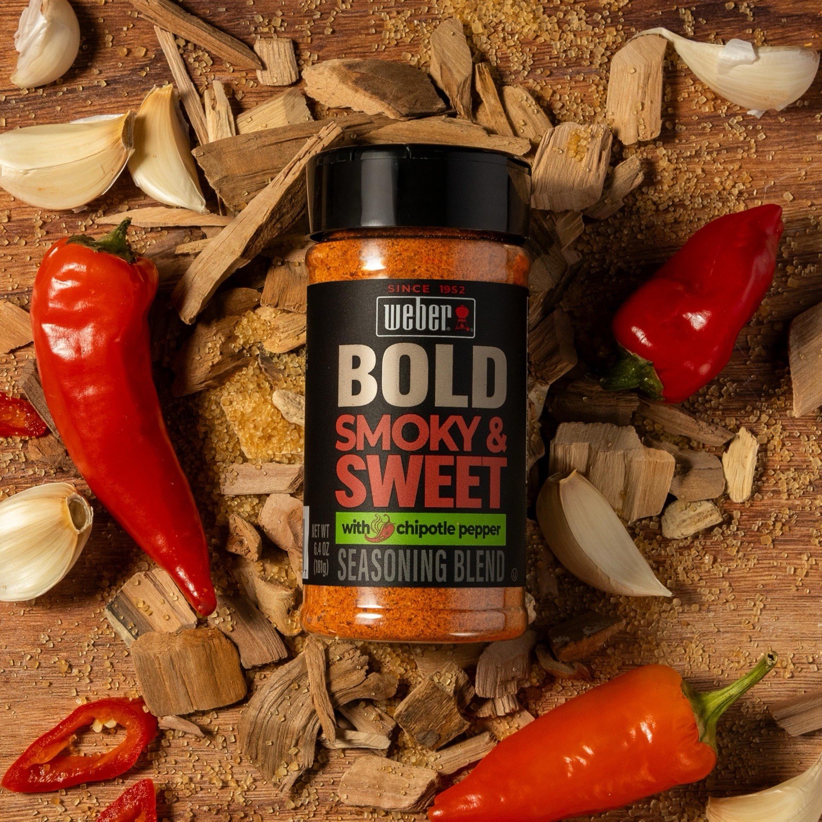 Weber BOLD 🔥 Smokey & Sweet 🍗 Seasoning Blend, 6.4 oz