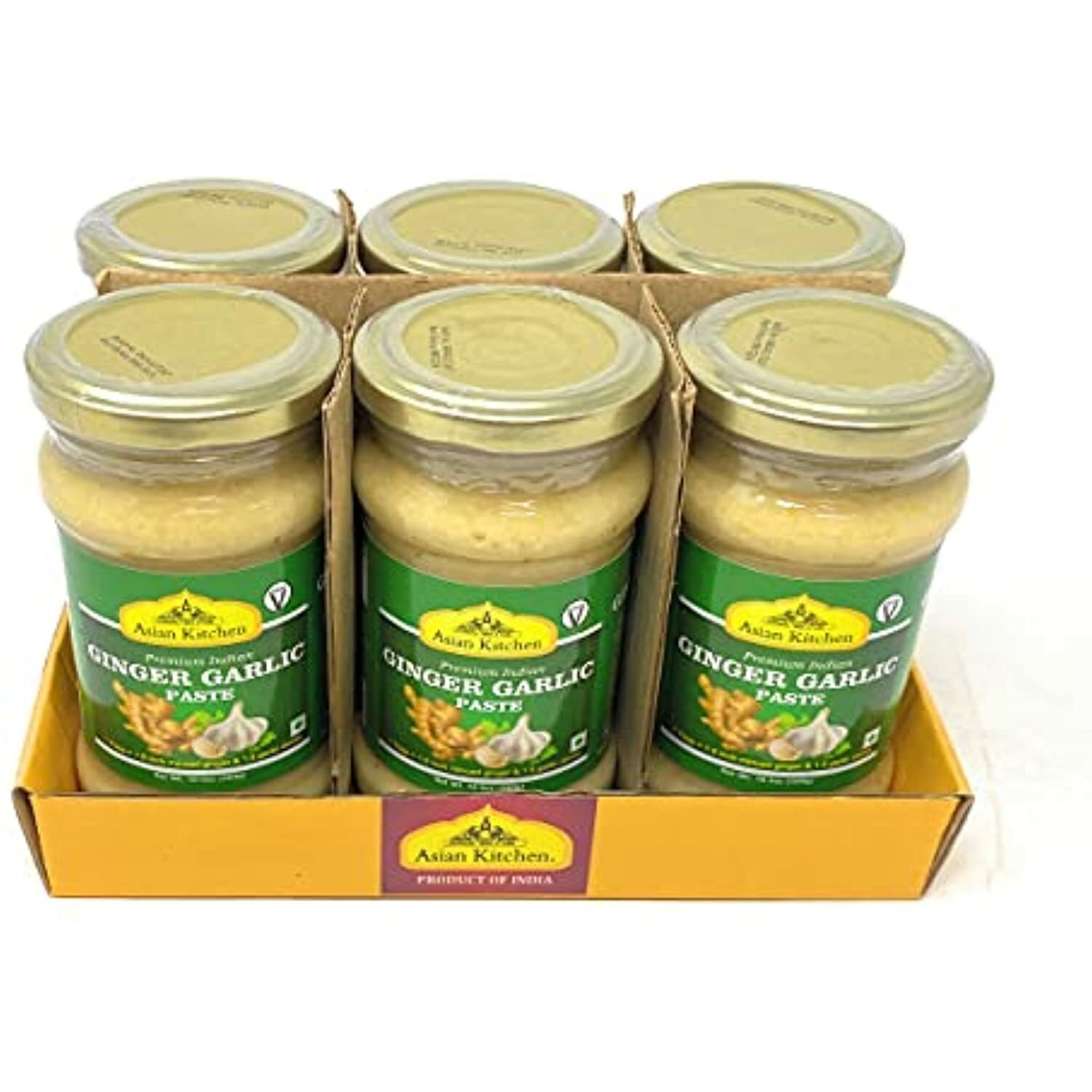 Asian Kitchen Ginger-Garlic Cooking Paste 10.58oz (300g) ~ Pack of 6