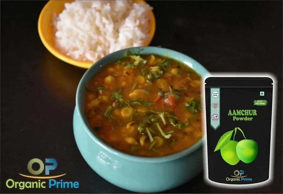 Organic Prime Dry Mango Powder Pure Amchur Powder Tangy Indian Spice Seasoning