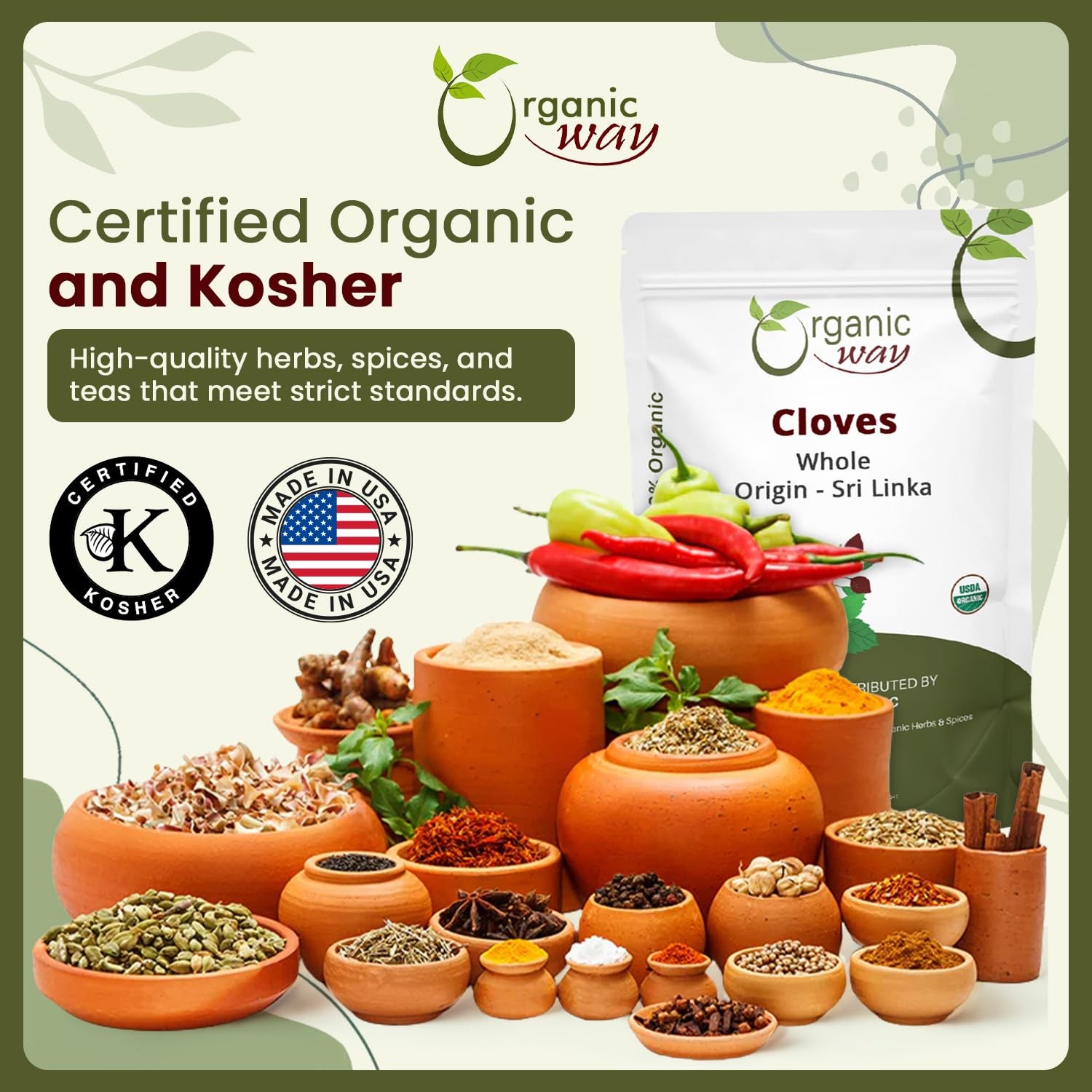 Hand Selected Cloves Whole (Syzygium aromaticum) – Adds Flavour & Aroma | Org…