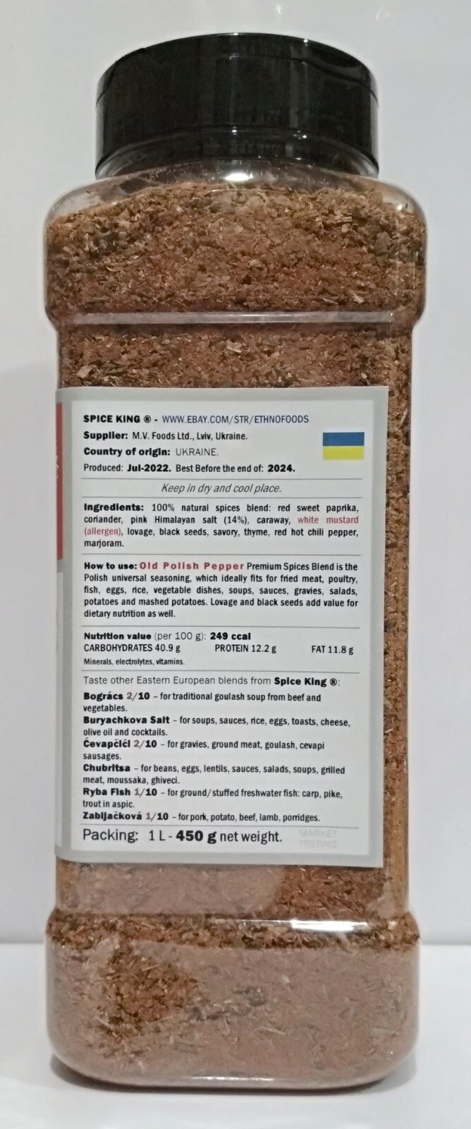 Old Polish Pepper Spice King Polish Spices Blend Seasoning 450 g 15.8 oz 1L