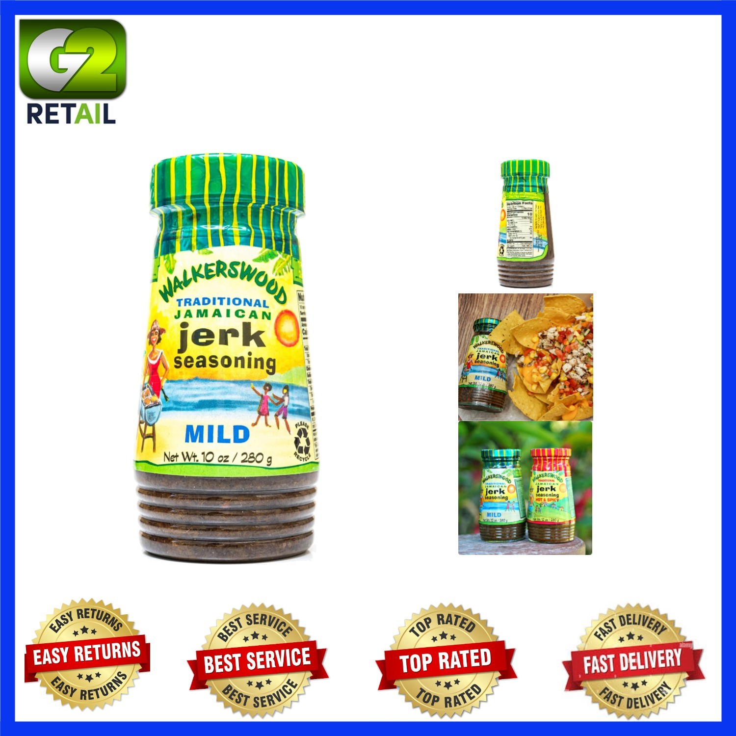 10 oz Mild Jamaican Jerk Seasoning – Elevate Your Cooking with Caribbean Flavor