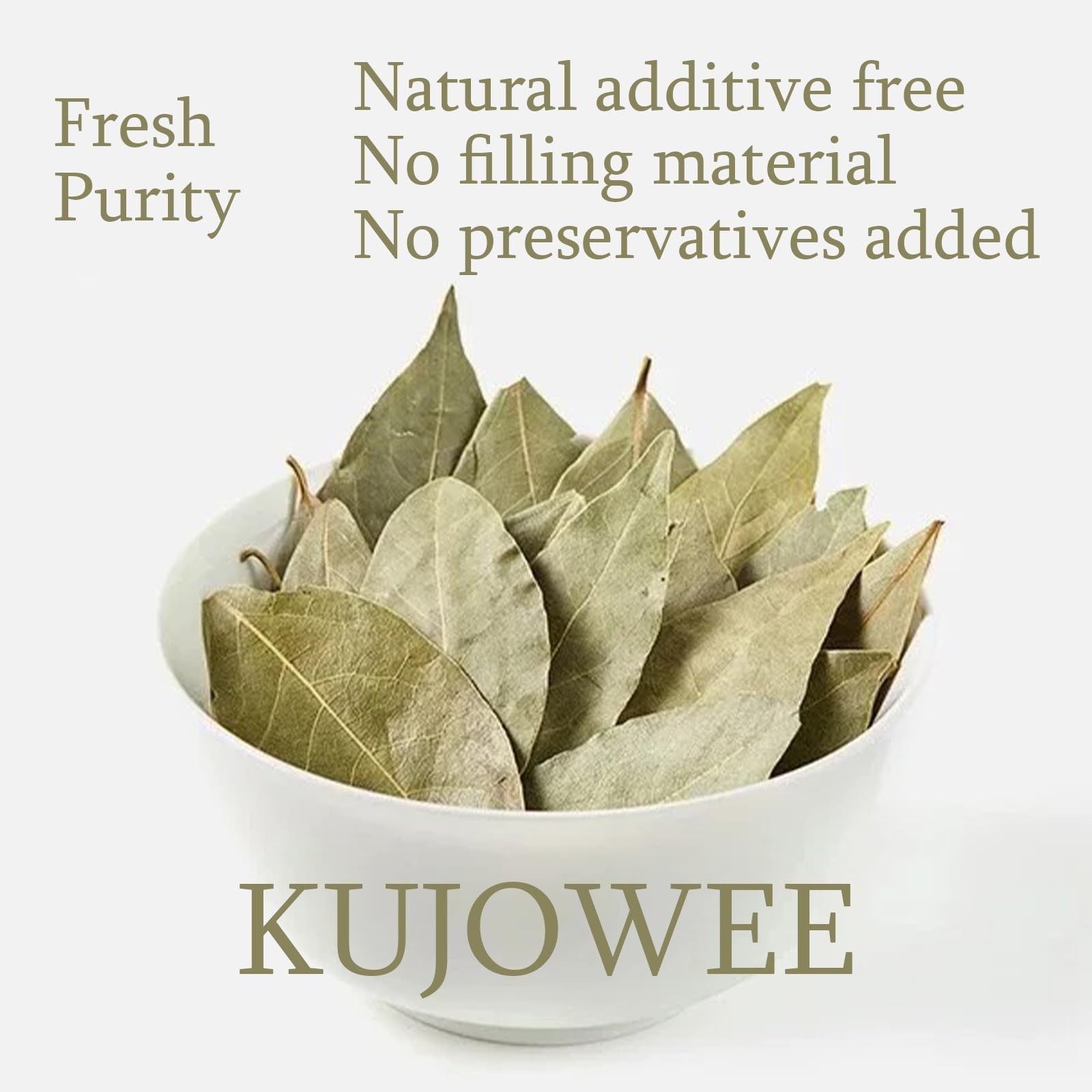 Kujowee 2 oz Organic Dried Bay Leaves Whole 4 OZ,