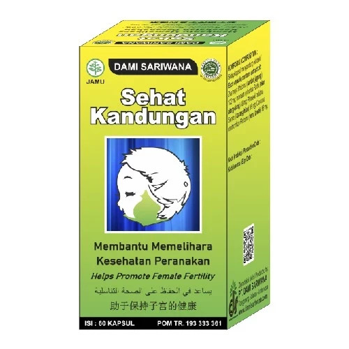 2x SEHAT KANDUNGAN 60 Caps Natural Organic Herbs Spices Fresh Pure Hygienic