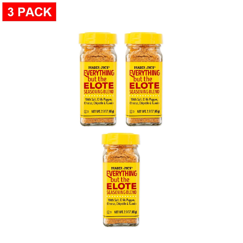 Trader Joe’s Everything But The Elote Seasoning Blend 2.3 Oz – Pack of 3