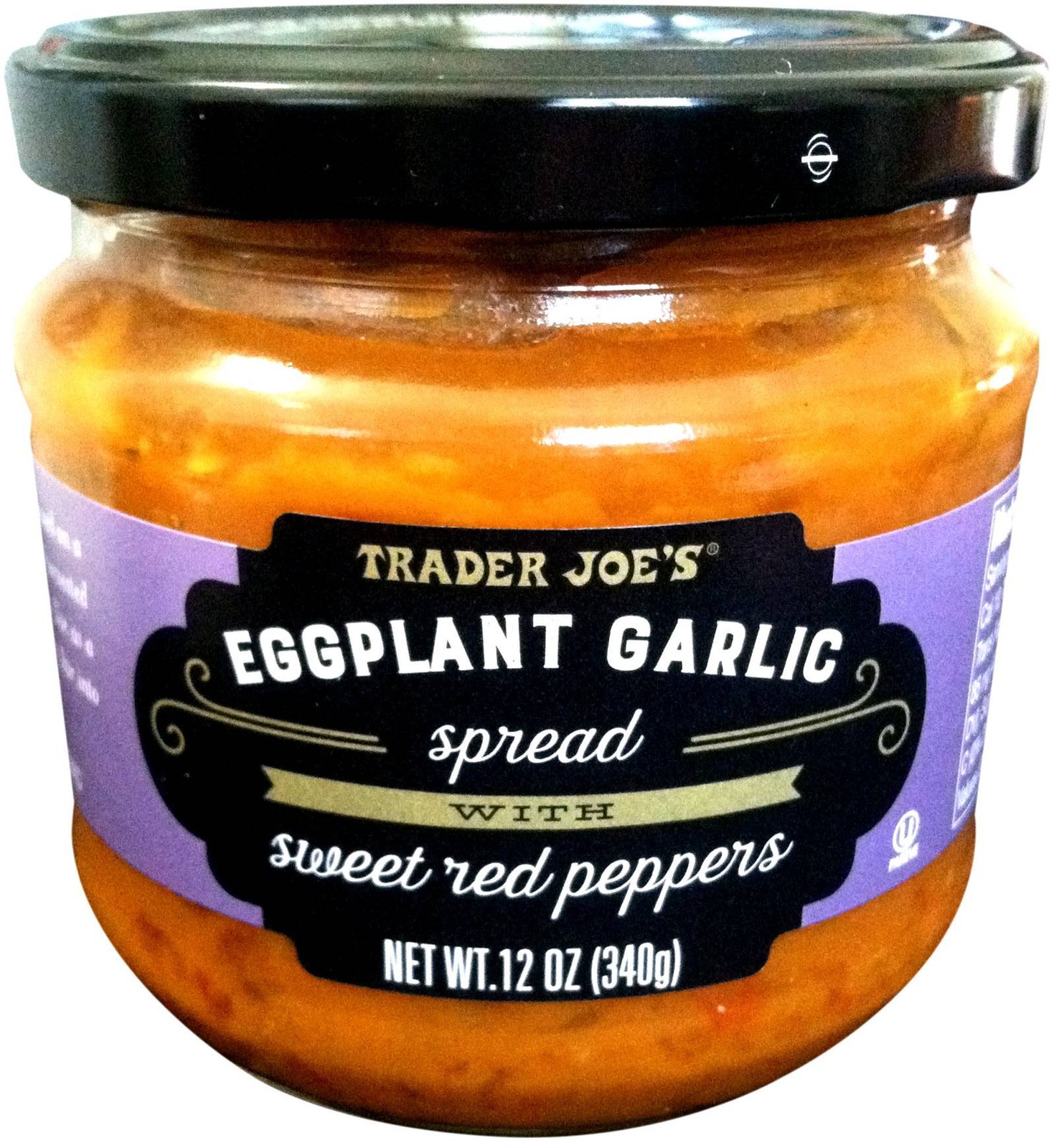 Trader Joe’s Eggplant Garlic Spread with Sweet Red 12 Ounce (Pack of 1)