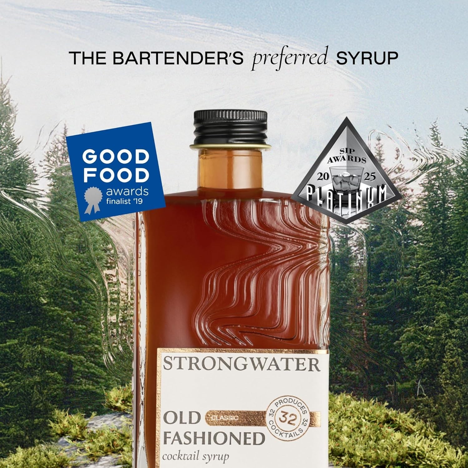 Old Fashioned Mix – Makes 32 Cocktails – Handcrafted Old Fashioned Syrup with Bi
