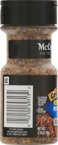 McCormick Grill Mates 25% Less Sodium Montreal Steak 3.18 Ounce (Pack of 1)