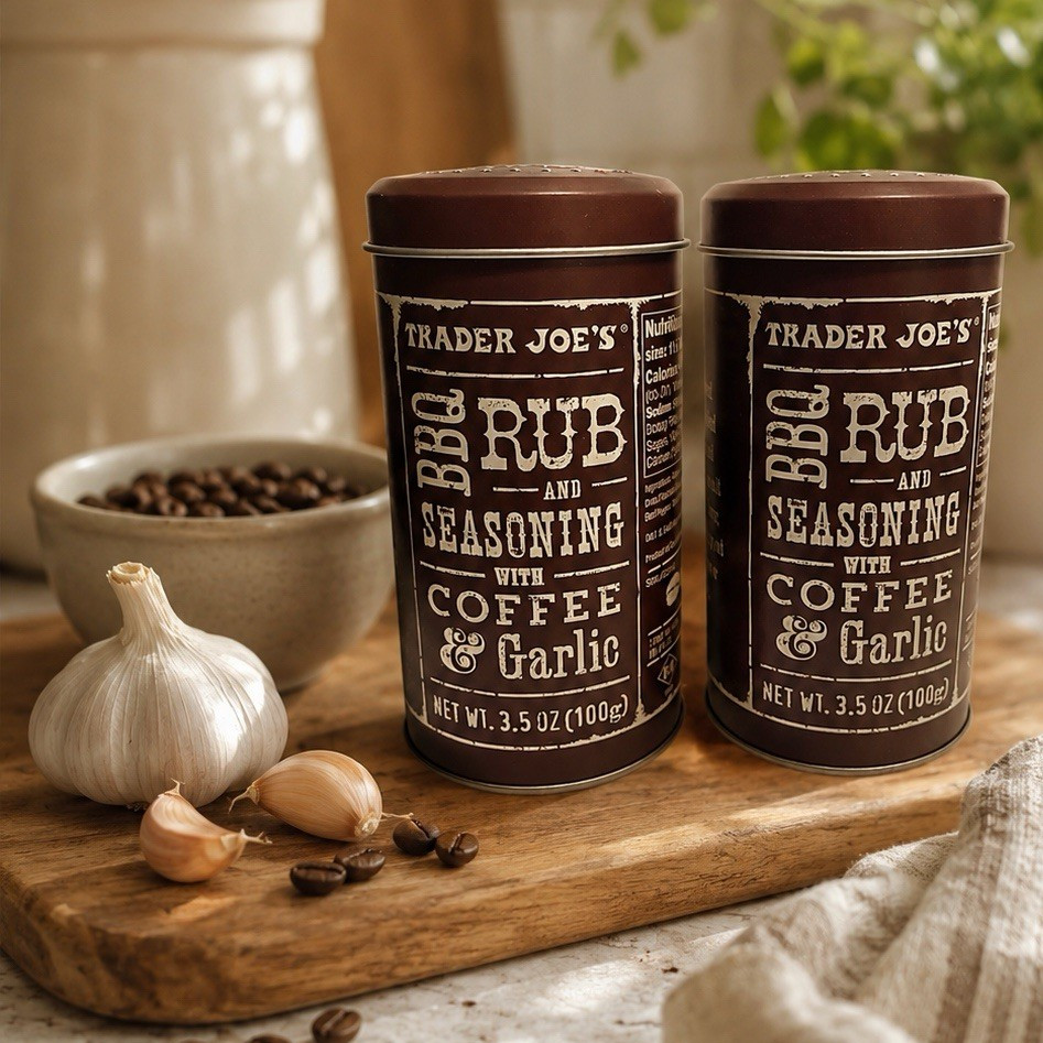 2 Trader Joe’s BBQ Rub & Seasoning with Coffee & Garlic 3.5oz Exp 11/2027