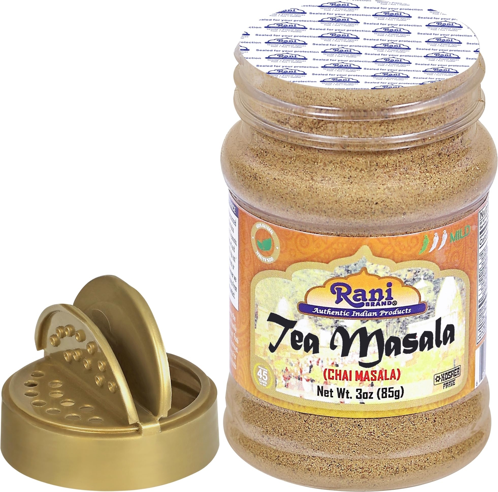 Rani Tea (Chai) Masala Indian Spice Blend 3oz (85g) PET Jar