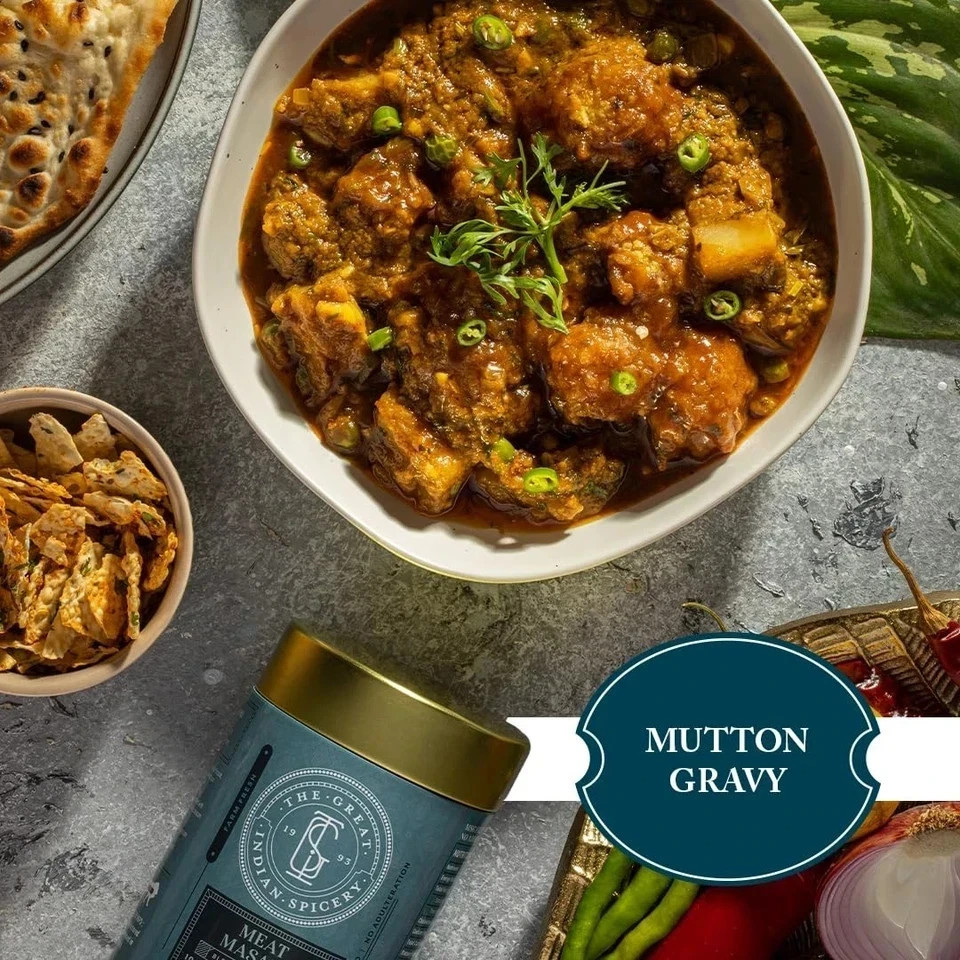 The Great Indian Spicery | Meat Masala – 100gm Tin Free shipping world wide