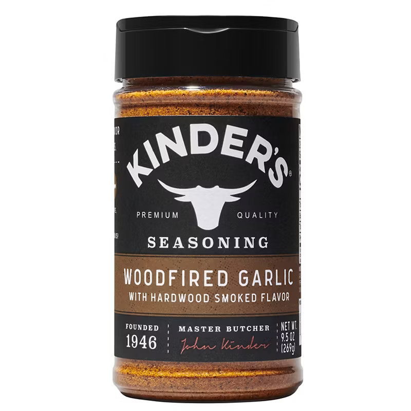 Kinders Woodfired Garlic Seasoning 9.5oz Smoked Garlic All Purpose Spice EXP5/27