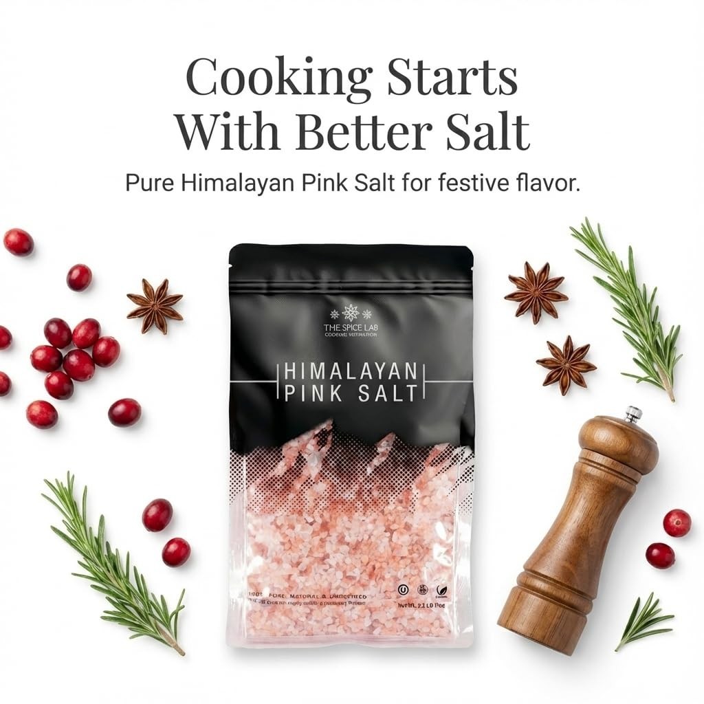 Gourmet 2.2 Lb Pink Himalayan Salt – Kosher & Mineral Rich for Healthy Cooking