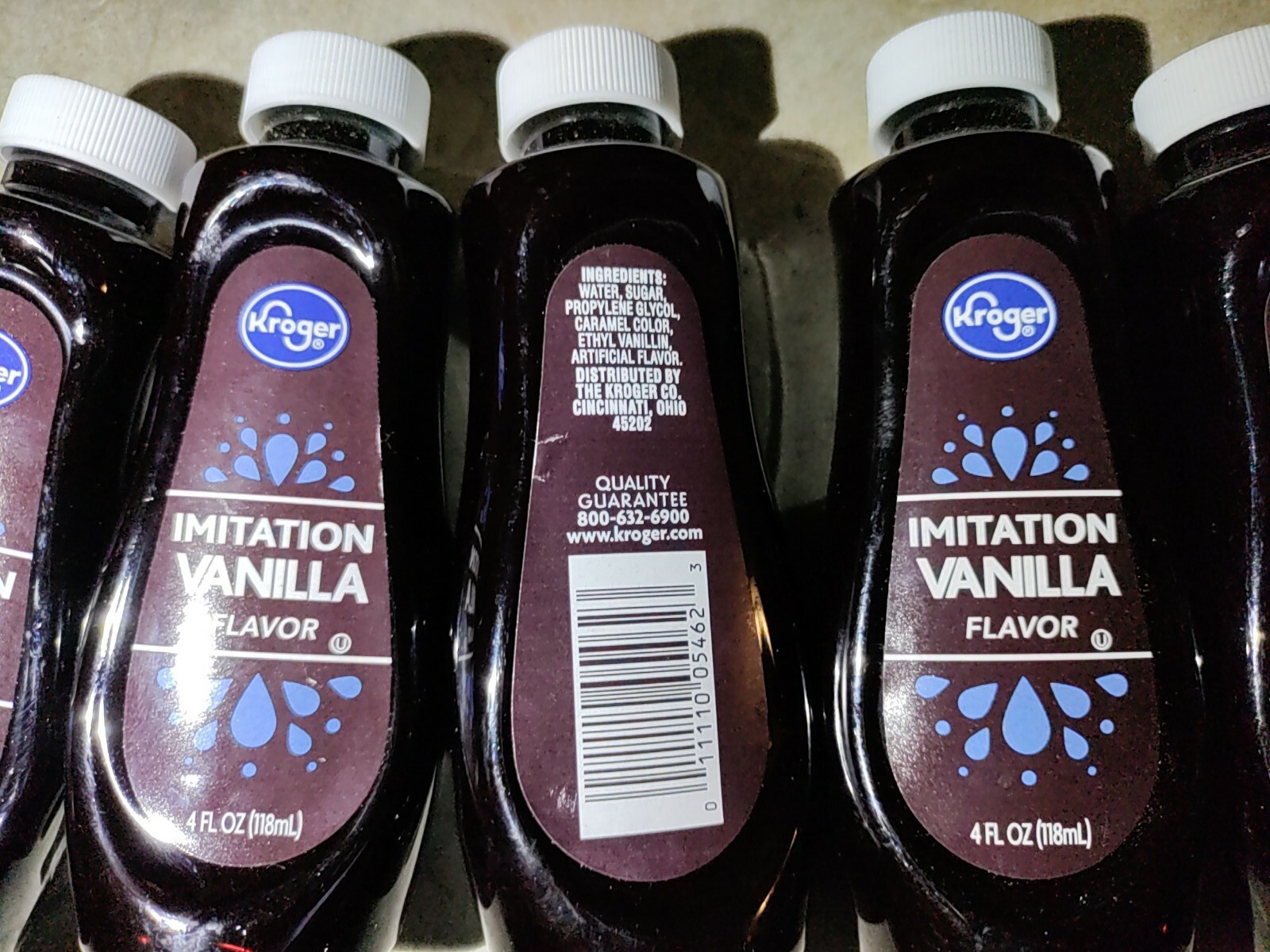 8 pcs lot Kroger imitation vanilla flavor 4 fl oz