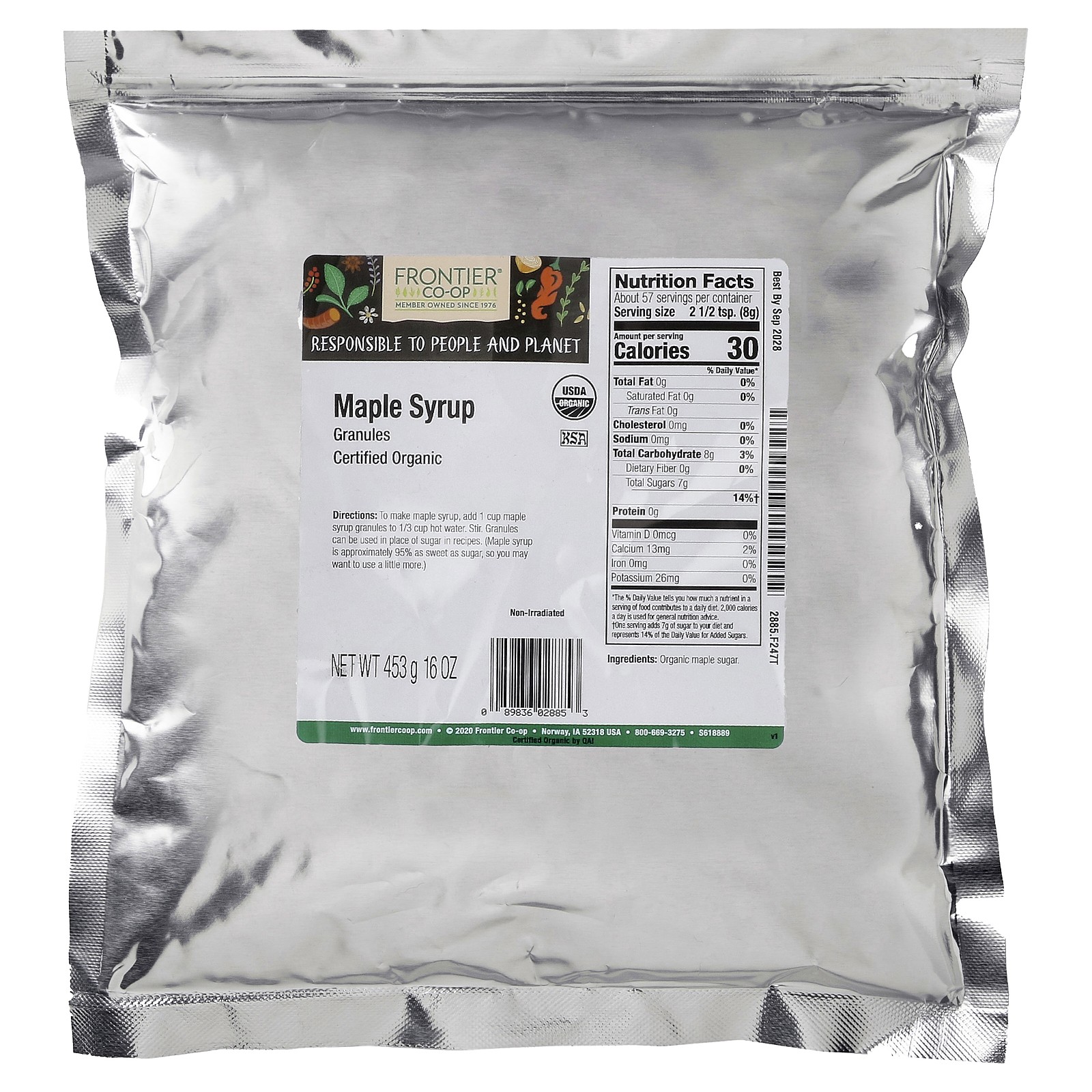 Organic Granules Maple Syrup, 16 oz (453 g)
