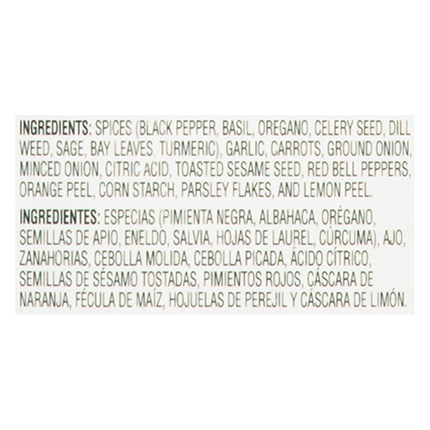 Salt Free 17 Seasoning, 20 oz – One 20 Ounce Conta